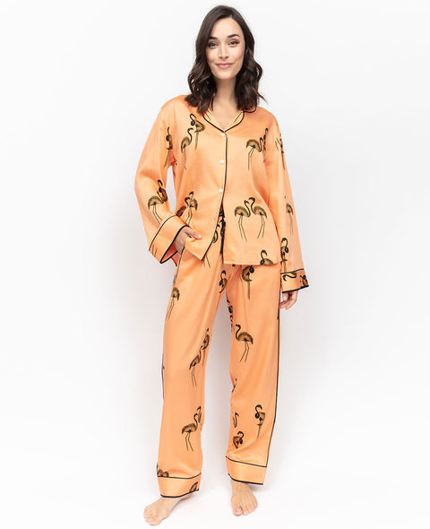 Hackney Flamingo Print Pyjama Set
