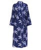 Chancery Palm Print Long Dressing Gown