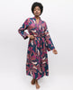 Southbank Leaf Print Long Dressing Gown