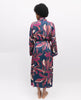 Southbank Leaf Print Long Dressing Gown