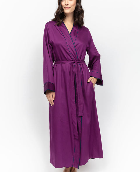 Southbank Magenta Long Dressing Gown
