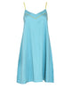 فستان نوم قصير باللون الأزرق السيرولي من غرينتش
