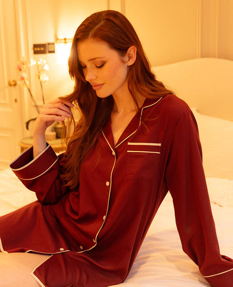 Fitzrovia Rust Brown Nightshirt