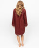 Fitzrovia Rust Brown Nightshirt