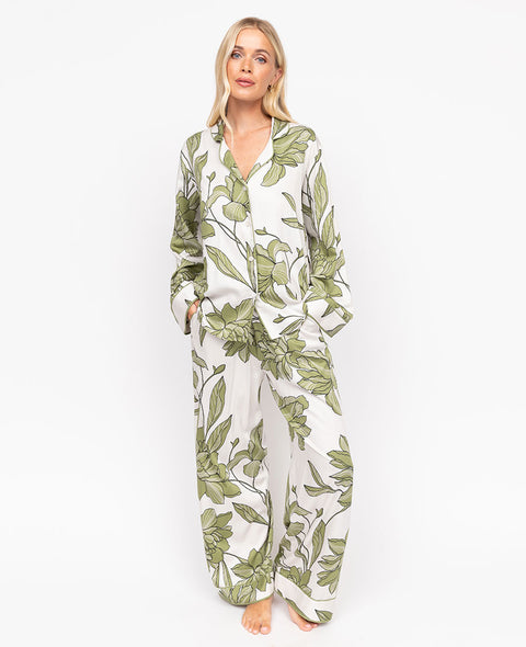 Chiswick Floral Print Wide Leg Pyjama Set