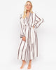 Battersea Printed Stripe Long Dressing Gown