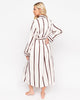 Battersea Printed Stripe Long Dressing Gown