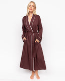 Battersea Chocolate Long Dressing Gown