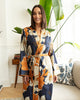 Southwark Floral Print Long Dressing Gown