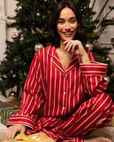 Shoreditch Printed Stripe Wide Leg Pyjama Set