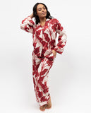 Shoreditch Leaf Print Wide Leg Pyjama Set