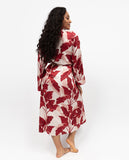 Shoreditch Leaf Print Long Dressing Gown
