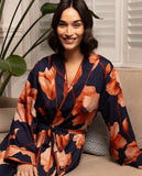 Camden Floral Print Long Dressing Gown