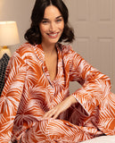 Camden Palm Print Wide Leg Pyjama Set