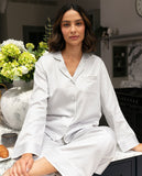 Victoria Silver Grey Wide Leg Pyjama Set