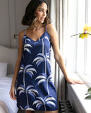 Chancery Palm Print Short Nightdress