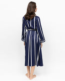 Chancery Printed Stripe Long Dressing Gown