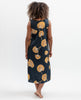 Sapphire Leaf Print Long Nightdress