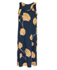 Sapphire Leaf Print Long Nightdress