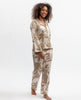 Amber Elephant Print Wide Leg Pyjama Set