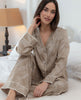 Amber Contour Print Wide Leg Pyjama Set