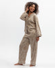 Amber Contour Print Wide Leg Pyjama Set