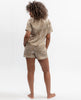 Amber Contour Print Shorty Set