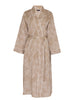 Amber Contour Print Long Dressing Gown