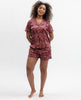 Ruby Geo Print Shorty Set