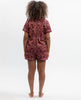Ruby Geo Print Shorty Set