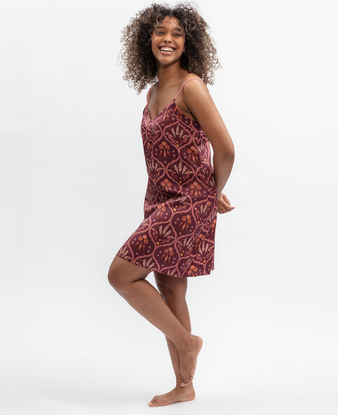 Ruby Geo Print Short Nightdress