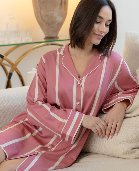 Ruby Printed Stripe Nightshirt