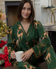 Emerald Prancing Deer Print Pyjama Set