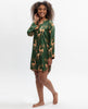 Emerald Prancing Deer Print Nightshirt