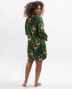 Emerald Prancing Deer Print Nightshirt