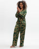 Emerald Geo Print Wide Leg Pyjama Set