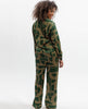 Emerald Geo Print Wide Leg Pyjama Set