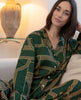 Emerald Geo Print Wide Leg Pyjama Set