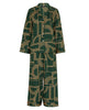 Emerald Geo Print Wide Leg Pyjama Set
