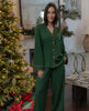Emerald Green Wide Leg Pyjama Set