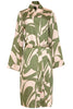 abstract print short dressing gown