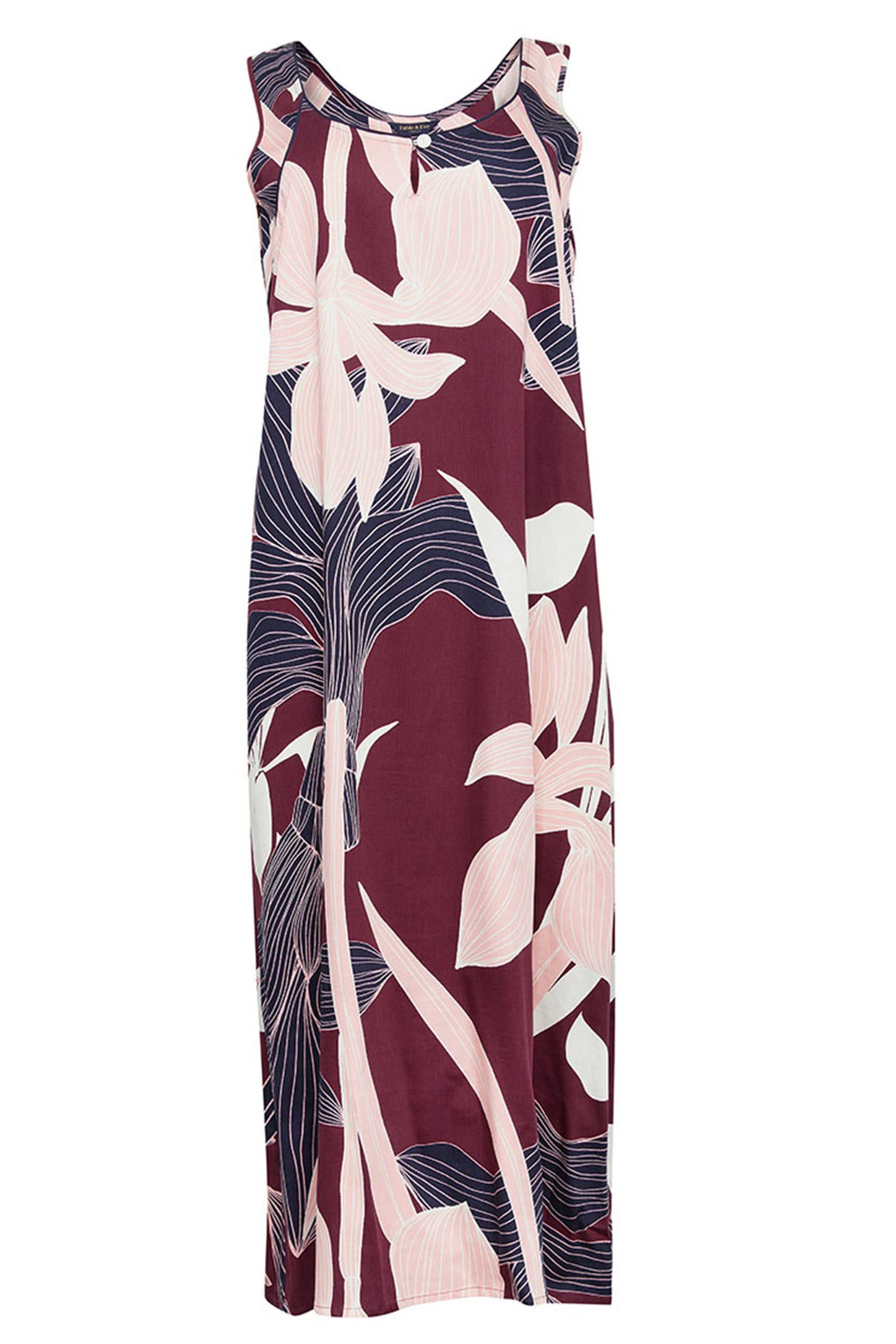 Piccadilly Floral Print Long Nightdress