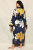 floral print long dressing gown
