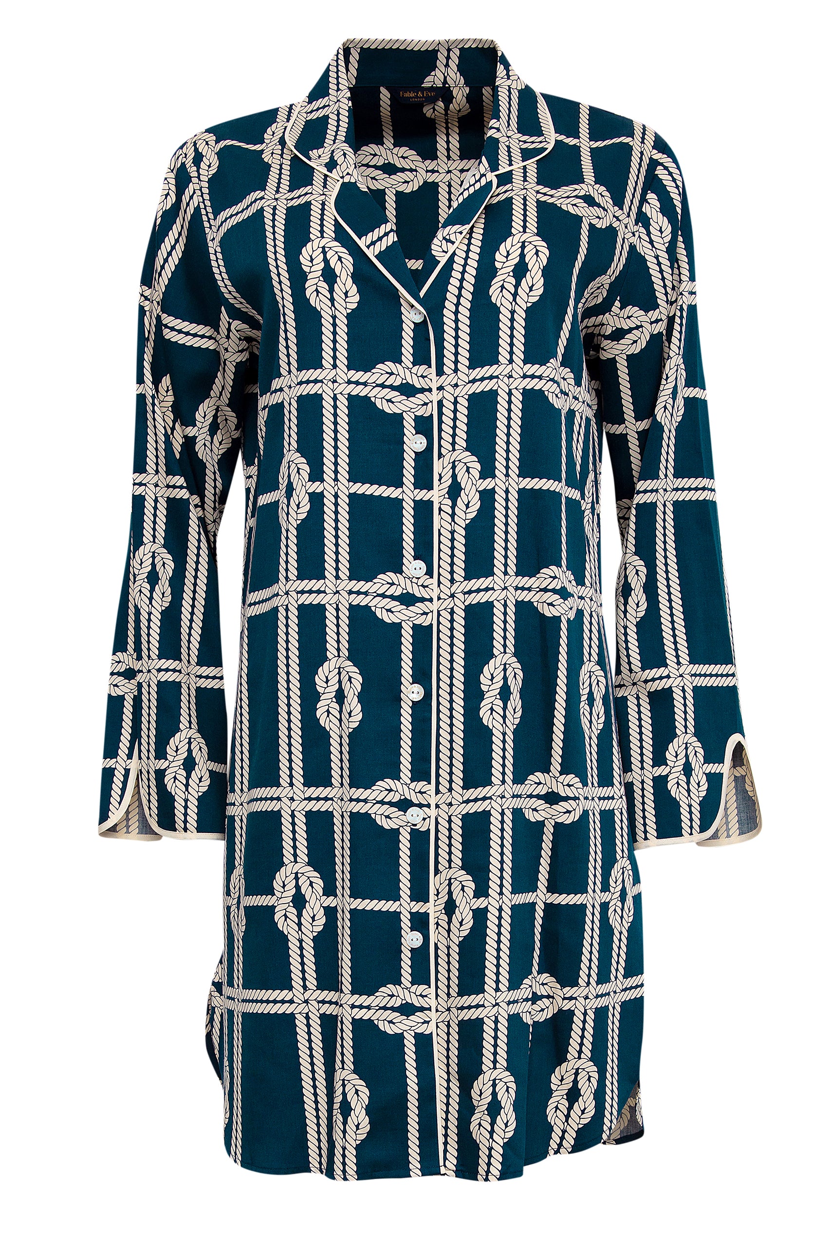 Spitalfields Rope Print Nightshirt - Fable and Eve