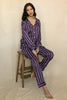 printed stripe pyjama set